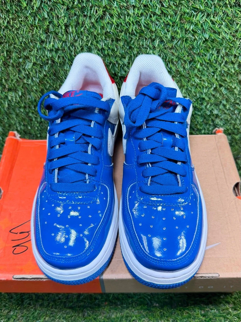 Nike Air Force 1 Low Sheed GS Blue Jay Rasheed Wallace 313340-411 Size 4Y Boxed